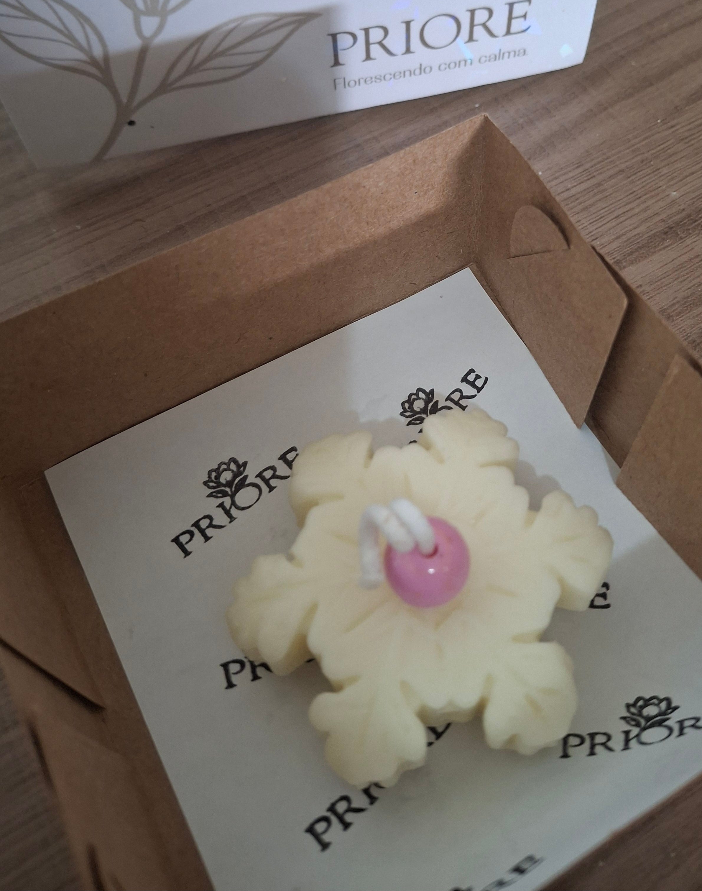 Vela Floco de Neve - Lembrança de Natal